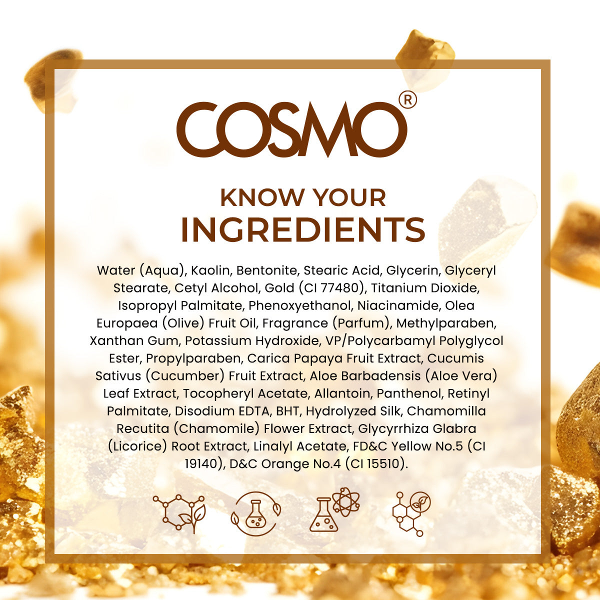 Gold Face Mask